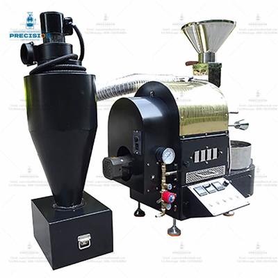 Black Custom 1kg Coffee Roaster Electric For Natural Gas Heating