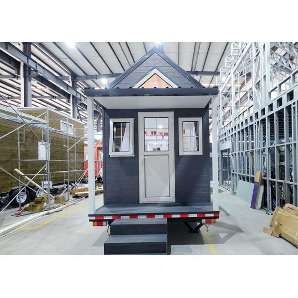 Модульный сборный дом Маленькие дома на колесах для аренды Легкий калибр стальной рамы