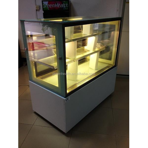 El auto descongela el vidrio de Vitrine del escaparate del congelador de la exhibición de la torta de los pasteles del refrigerador de la exhibición de la torta