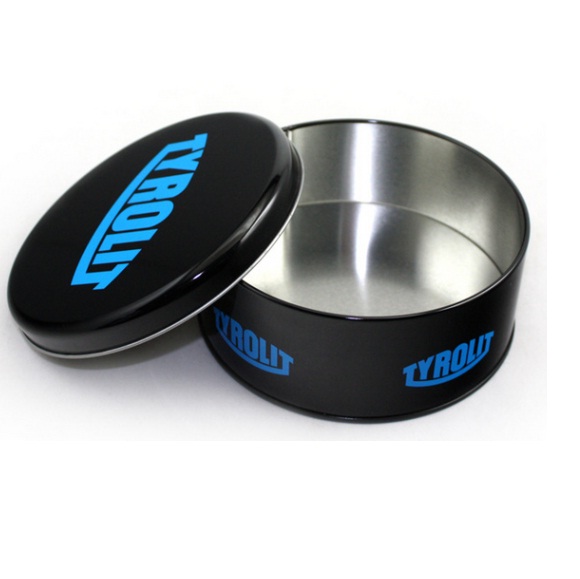 Luxury Customized Colorful Printed Metal Round Tin Box / Can With Lid