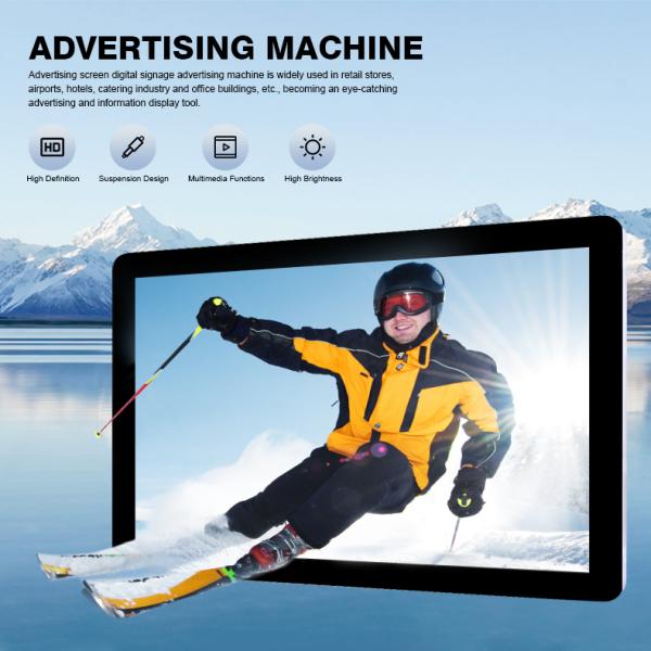 Indoor 15.6 Inch 21.5 Inch LCD Digital Signage , Advertising Screen Digital Signage