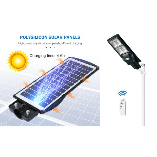 10AH Solar Power Wall Light , 1200lm 90w Outdoor Led Solar Street Light