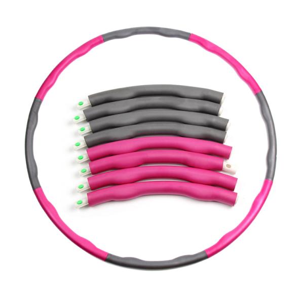 90CM Sports Weighted Fitness Hula Hoop Ring PP Massage