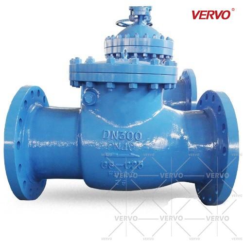 Furo completo das válvulas de verificação Pn40 do balanço de Din3356 Nrv DN300 GS C25 12 vertical do aço moldado