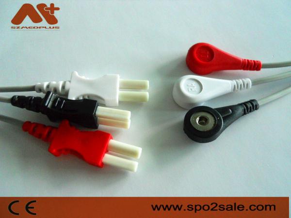 Leadwire compatível da pressão ECG da ligação de Spacelabs 3 - 700-0007-00