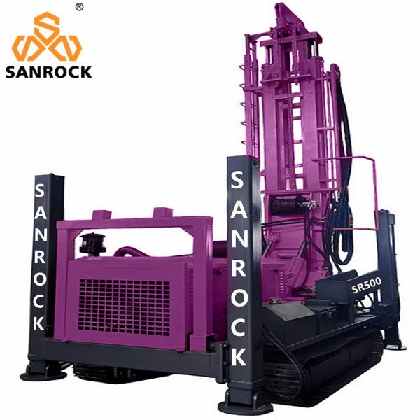 Rotary Borehole Water Well Rig Deep 500m Portable Hydraulic Water Well Drilling Rig