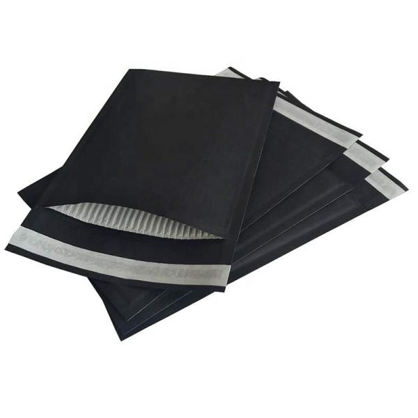 Lightweight Biodegradable Padded Mailers Fully Black Compostable Padded Mailers Anti Static