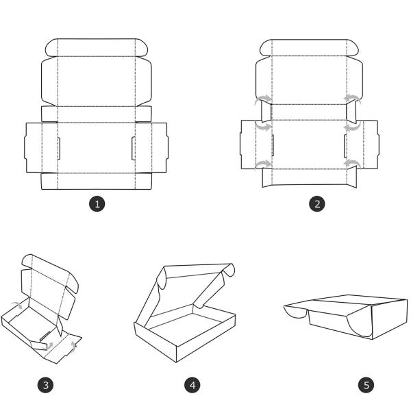 Хорошая одежда Одежда Уход за кожей Подарок Волнообразная бумажная коробка самолета с Gravnre печать
