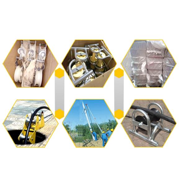 Straight Line Cable Pulling Pulley Wheel Aluminum Cable Roller Trench Roller