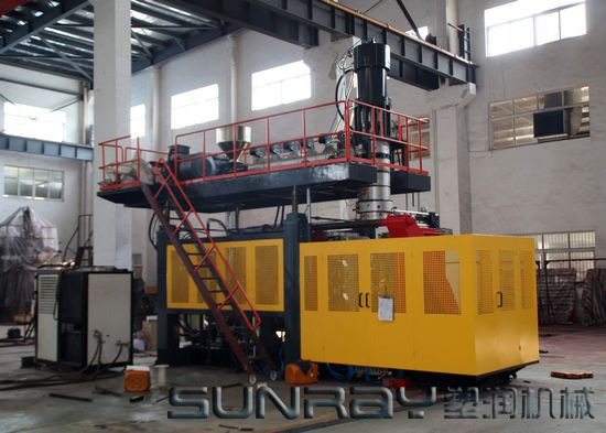 Single Panel Floater HDPE Blow Moulding Machine / Automatic Plastic Drum Making Machine