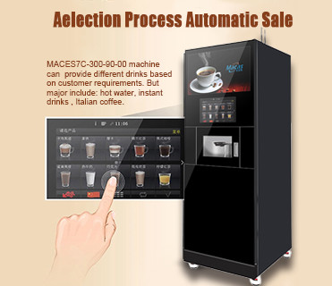 Macas High-Efficiency Floor Standing Coffee Machine with 27in Touchscreen