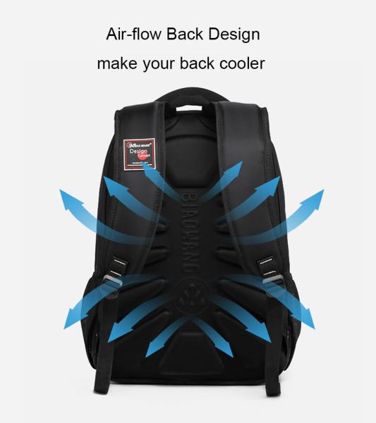 Large Custom Travel Backpack Leather Zip Motorcycle Ventilative Compartment