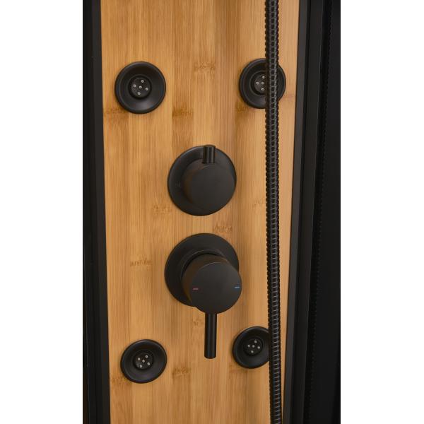 Кабина ливня с белым акриловым алюминием подноса 850*850*2250cm черным