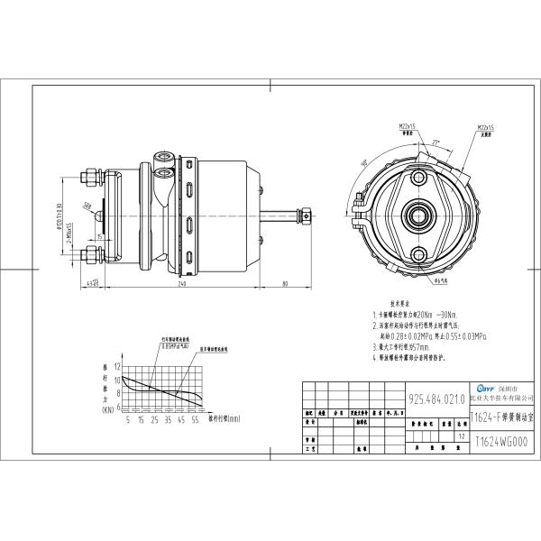 БС9304 9254840210 тип 1624 камера тормоза для Бенз Мерседес
