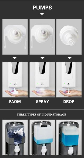 Non-touch Hands Free Standing Automatic Hand Sanitizer Dispenser with stand