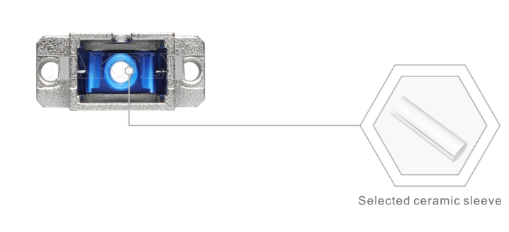SC Simplex Metal Fiber Adapter – Durable Metal Housing, Low Insertion Loss, High & Low Temperature Resistant, for Fiber Optic Cable-to-Cable & Cable-to-Equipment Connections