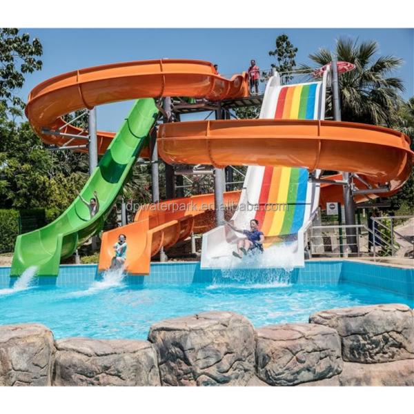 Water Amusement Park Attraction Water Games Play Rides Equipment Slide For Kids Swimming Pool