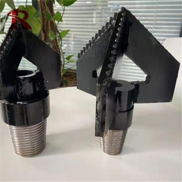 Durable Drag Drill Bit 3 Wings For For Medium / Medium Hard Formations