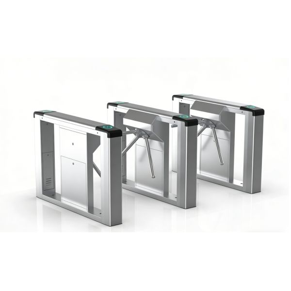 SUS 201 Stainless Steel Tripod Turnstile Electric Three Roll Gate Smart Access Control