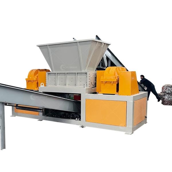 Highly Tire Shredder Machine for Steel Scrap Recycling and Video Outgoing-Inspection