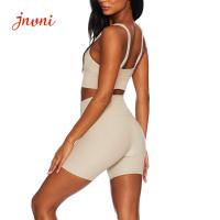 El Activewear respirable proveído de costillas de la yoga fija pantalones cortos del motorista de la elevación de la cadera de la cintura alta 260gsm