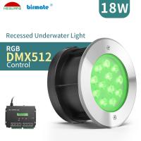 Cor do FCC 600LM IP68 DMX512 que muda os projetores 18W DC24V SS316L do diodo emissor de luz