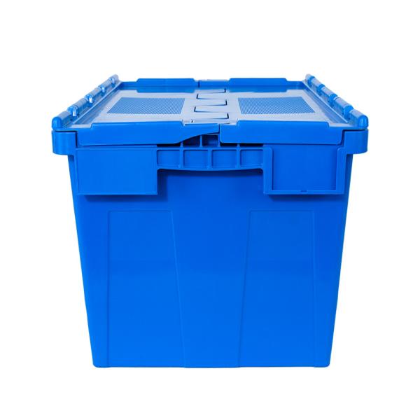 Container de tampa de cor personalizada para solução de distribuição empilhável
