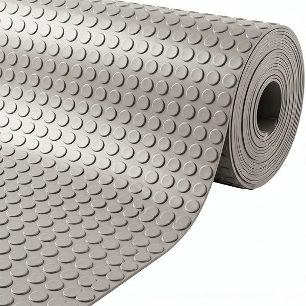 Waterproof Studded Rubber Flooring Matting Anti Slip For Garage Workshop