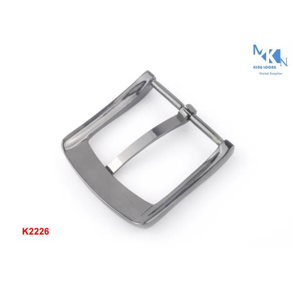 Purse Making Accessories Metal Pin Buckle , Custom Logo Reversible Belt Buckle