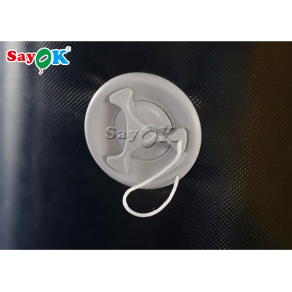 Раздувным на открытом воздухе киноэкран крупного плана экрана большим черным загерметизированный воздухом на центры науки 4.72x3.4m