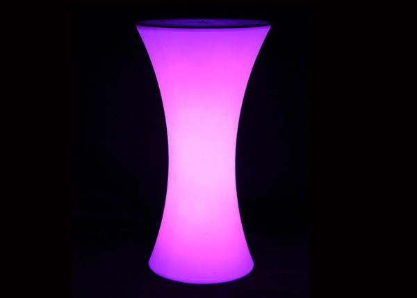 Party Poseur LED Cocktail Table Round Highboy Table Lighting Furniture