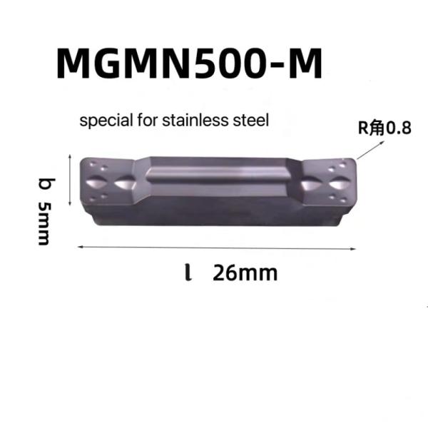 Cortador de carburo Ferramentas de corte CNC Mgmn500-M inserções de separação inserção de ranhuras