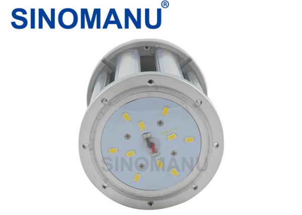 360 Degree 2500K - 6000K LED Corn Bulb E40 , Silver Housing 360 Degree Light