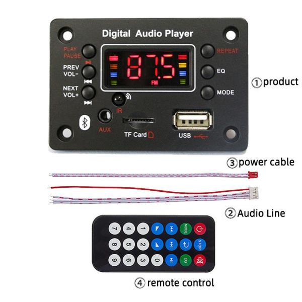 Car Audio Accessories with USB FM Radio Voice Recorder Supports WAV Screen Yes and Battery Life Over 20 Hours
