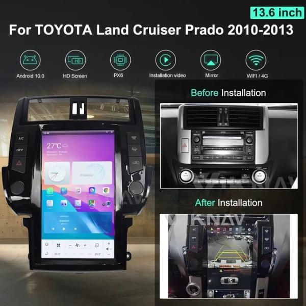 2010-2013 Toyota Prado Авторадио Bluetooth Android 1920х1080