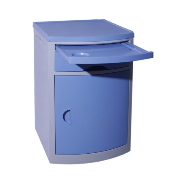 MN-BL001 Hospital Medical Storage Nightstand ABS Plastic Bedside Locker Cabinet Furniture for Hospitals
