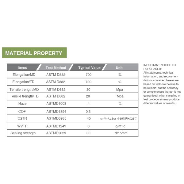 Barrière élevée empaquetant le film de Thermoforming pour la résistance à l'impact élevée de clarté