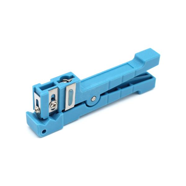 Blue Fiber Optic Stripper 45-163 Coaxial Stripper for Indoor Cable Stripping Solutions