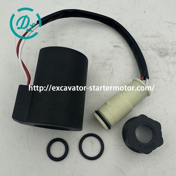 EexcavaStart 24V Solenoid Valve Coil EC210B OEM 14550884 14527267 Excavator Part