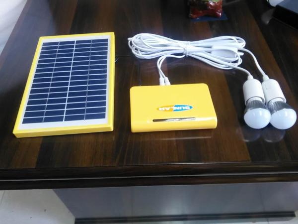 Home Solar Panel Light Kit  Solar Camping Light Kit 12 Hours AC Charging Time