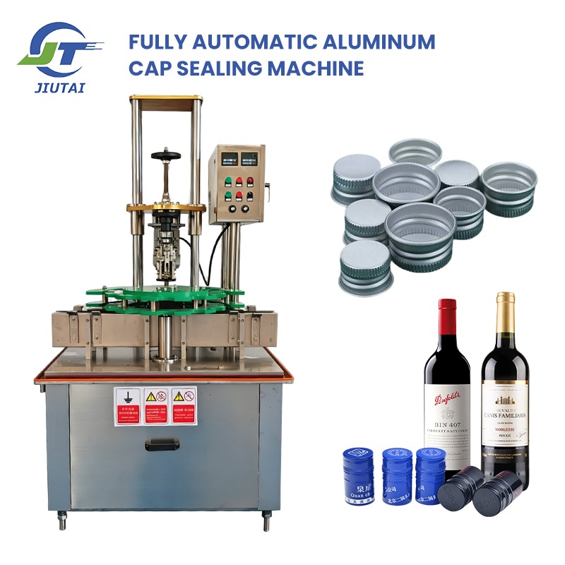 CE Certified 304 Stainless Steel Glass Wine Bottles Automatic ROPP Cap Capping Machine for Aluminum Pilfer-Proof Caps