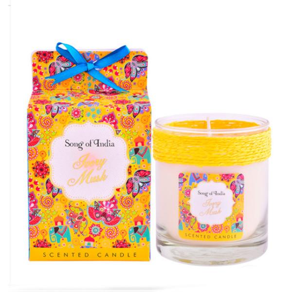 Luxury Painted Packaging Box Scented Jar Candle Soy Wax Glass For Wedding Decoration