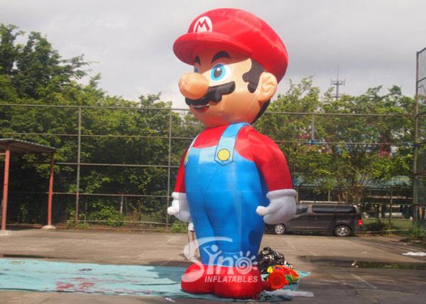 5m High Advertising Big Inflatable Super Mario For Promotion Activities From Guangzhou Inflatables