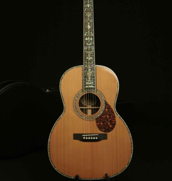 Custom Full Solid Wood Handmade Acoustic Guitar India Rosewood Real Abalone Binding