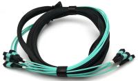 100G 72 cabo de remendo Aqua Cable Female/tipo masculino da fibra OM3 MTP