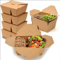 Boîtes à emporter en papier kraft de qualité alimentaire