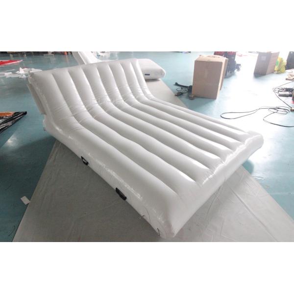 Commercial Grade PVC Water Sports Inflatable Swim Floating Island White Inflatable Swim Floating Raft Sofa For Yacht