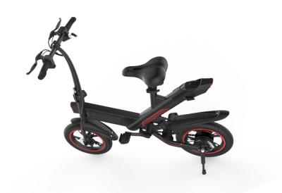 Compact 2 Wheels Foldable Electric Bike , Travel Mini Folding Electric Bicycle