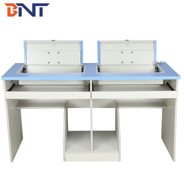 Anti caixa do painel LCD de Computer Desk With Flip Up Hidden do estudante do dobro da oxidação
