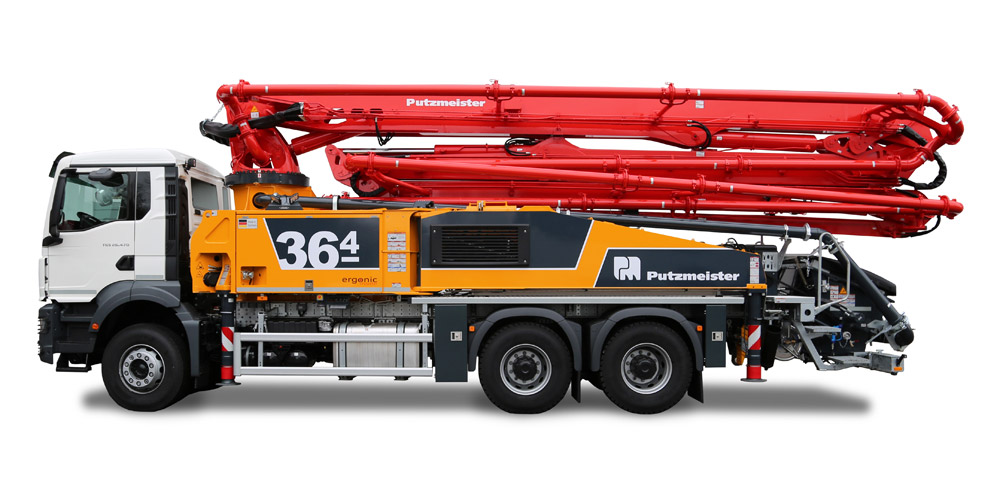 M36-5 4141 Putzmeister Используемые насосы Автобетононасос на грузовике